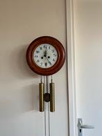 Antieke Wandklok met Slinger en Gewichten, Antiek en Kunst, Ophalen
