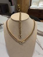 14k Gouden Gourmet Set met Saffier - Ketting & Armband, Sieraden, Tassen en Uiterlijk, Kettingen, Goudpunt, Ophalen of Verzenden