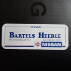 Oude sticker.   NISSAN Dealer.   Bartels Heerle., Ophalen of Verzenden, Zo goed als nieuw, Overige typen