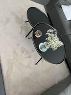 Metalen tafels, Huis en Inrichting, Tafels | Salontafels, 50 tot 100 cm, Rond, Ophalen of Verzenden, Zo goed als nieuw