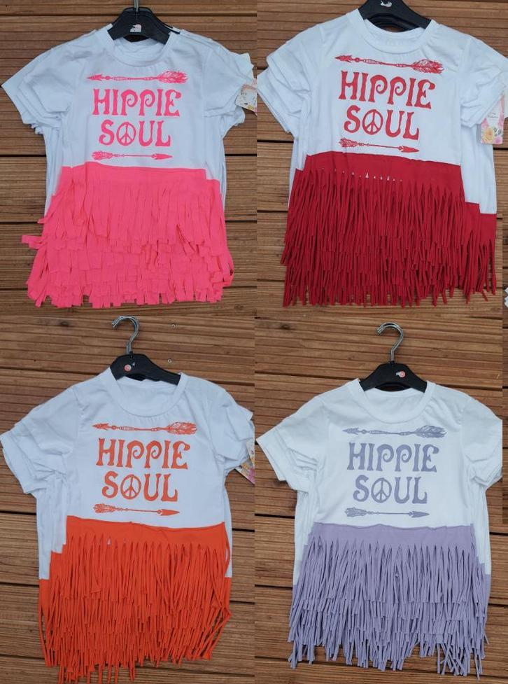 Hippy Soul meisjes shirtjes, Kinderen en Baby's, Kinderkleding | Overige, Nieuw, Meisje, Ophalen of Verzenden