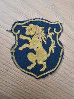 US WW2 RARE Belgium made 6th Cavalry group patch chainstitch, Verzamelen, Ophalen of Verzenden