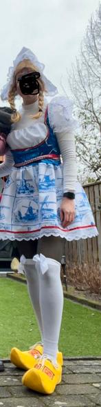 deftsblauwe dames jurk, Ophalen of Verzenden, Gedragen, Maat 38/40 (M), Carnaval