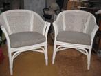 Webbing fauteuils wit, Ophalen, Gebruikt, 75 tot 100 cm, 50 tot 75 cm