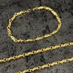 18k gouden ketting met armband set versace, Sieraden, Tassen en Uiterlijk, Kettingen, Ophalen of Verzenden, Nieuw, Goud