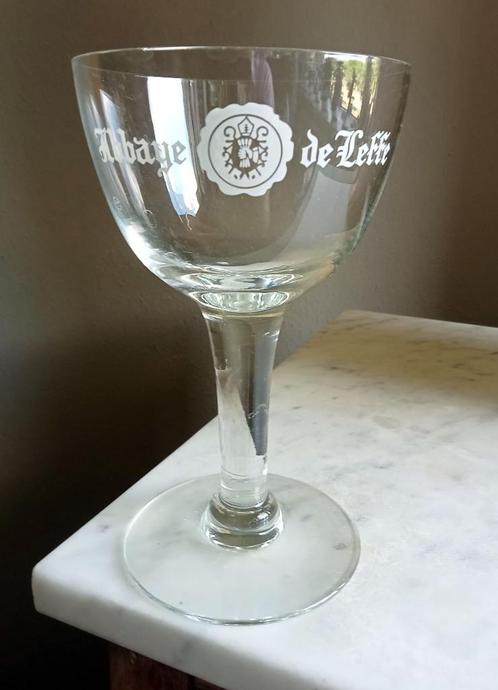 3 Vintage Abbaye de Leffe Belgische bierglazen., Verzamelen, Biermerken, Zo goed als nieuw, Glas of Glazen, Overige merken, Ophalen