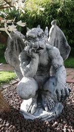 Gargoyle 62cm 50kg trol kabouter poortwachter beest gargoyle, Tuin en Terras, Tuinbeelden, Ophalen of Verzenden, Nieuw, Beton