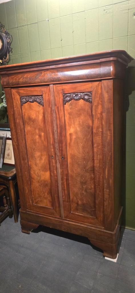 Antieke Noten / Mahonie Kast - ca. 1900, Antiek en Kunst, Antiek | Meubels | Kasten, Ophalen