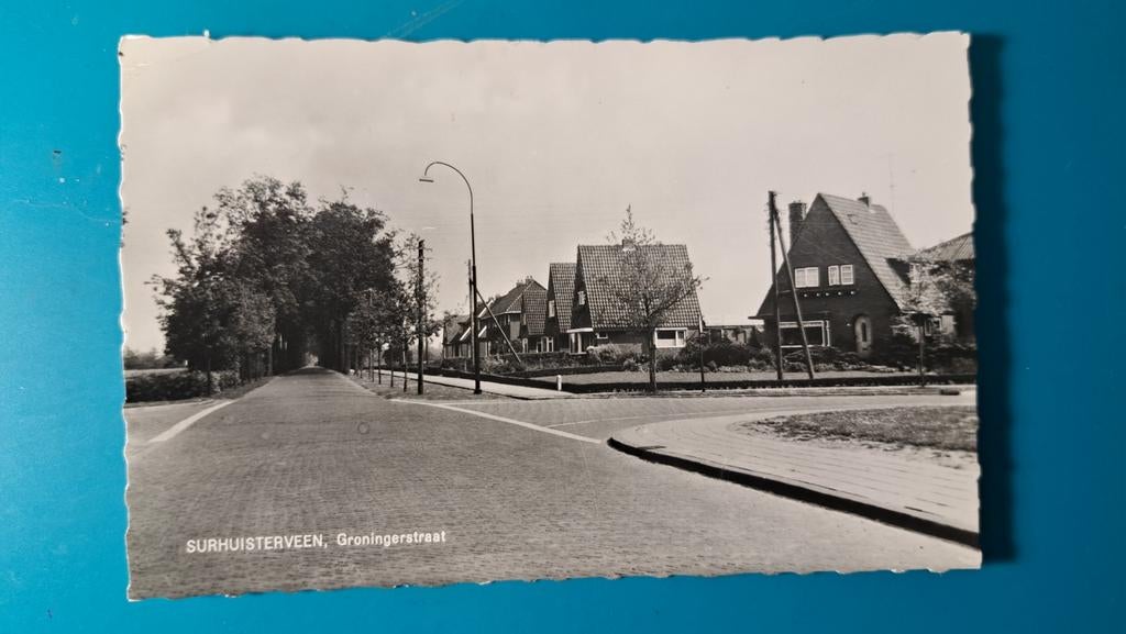 Surhuisterveen Groningerstraat 1966, Verzamelen, Ansichtkaarten | Nederland, Ophalen of Verzenden, 1960 tot 1980, Ongelopen, Friesland