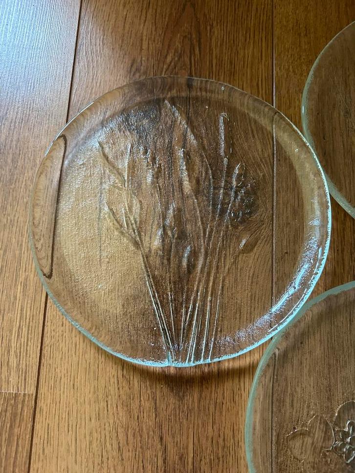 6 Humppila borden 25 cm, Antiek en Kunst, Antiek | Glas en Kristal, Ophalen of Verzenden