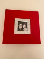 Fotoalbum foto album rood vierkant met fotolijst zilver, Ophalen of Verzenden, Nieuw, Fotoalbum