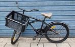 22 inch zwarte fiets met krat, Fietsen en Brommers, Fietsen | Jongens, Ophalen, Zo goed als nieuw, 22 inch