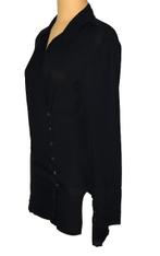 BLK DNM blouse, transparante blousetop, tuniek, zwart, Mt. S, Verzenden, Zwart, Zo goed als nieuw, Maat 36 (S)