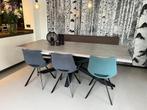 Stijlvolle Goossens Blade Eetkamertafel 220x100, Huis en Inrichting, Tafels | Eettafels, Ophalen, 100 tot 150 cm, Eikenhout, 200 cm of meer