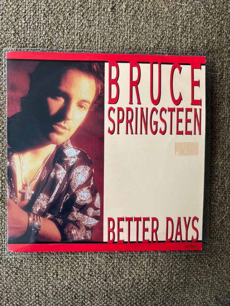 Bruce Springsteen - Better Days / Tougher than the Rest Live, Ophalen of Verzenden, Zo goed als nieuw, 7 inch, Pop