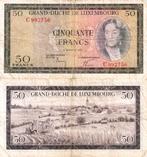 Luxemburg 50 francs 1961 - F, Postzegels en Munten, Bankbiljetten | Europa | Niet-Eurobiljetten, Los biljet, Overige landen, Verzenden