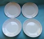 4x Vintage bord Gustavsberg Sweden benporslin 22 cm, Ophalen of Verzenden