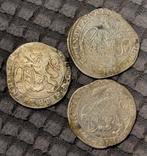 3X 1/4 leeuwendaalder1621-1623-1628 Z,Nederl, Postzegels en Munten, Munten | Nederland, Vóór koninkrijk, Setje, Zilver, Overige waardes