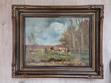 Antieke schilderij  beschikbaar voor biedingen
