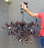 Corten kroonluchter , roestkleurig staal, Ophalen, Gebruikt, Metaal, 50 tot 75 cm