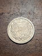 1918 Wilhelmina 10 Cent (2), Postzegels en Munten, Munten | Nederland, Zilver, Ophalen of Verzenden, 10 cent, Koningin Wilhelmina