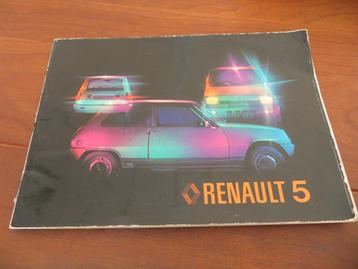 Instructieboek Renault 5 1978, mooie staat! beschikbaar voor biedingen