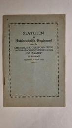 Statuten en huishoudelijk reglement De Zaaier Boskoop 1933, Ophalen of Verzenden