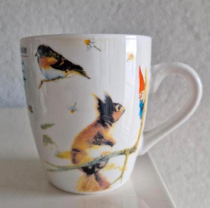 Rien Poortvliet senseokopje David de Kabouter, Huis en Inrichting, Keuken | Servies, Zo goed als nieuw, Overige stijlen, Glas