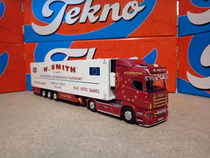 Scania R koeloplegger W. Smith Tekno, Hobby en Vrije tijd, Modelauto's | 1:50, Nieuw, Bus of Vrachtwagen, Tekno, Ophalen of Verzenden