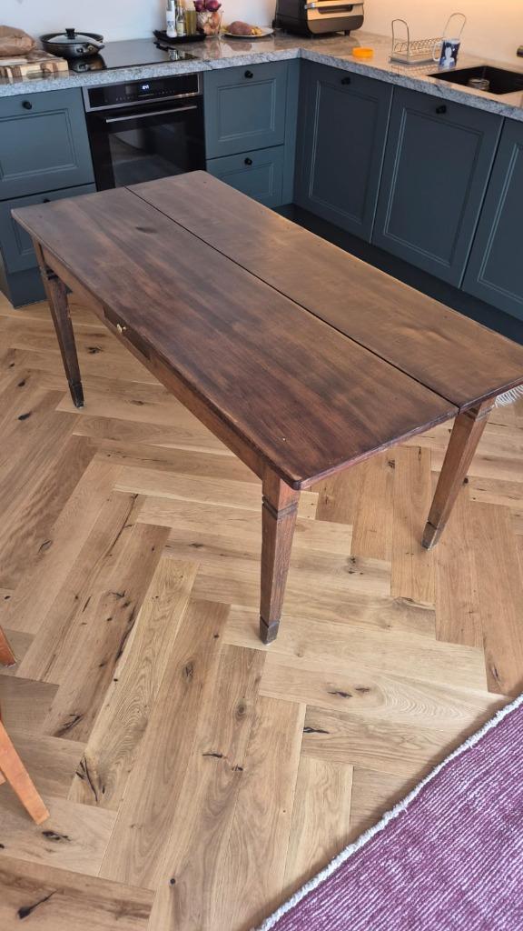 Vintage country dinning table - French farmhouse style, Huis en Inrichting, Tafels | Eettafels, 50 tot 100 cm, 100 tot 150 cm