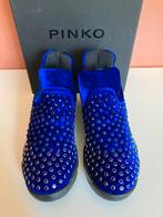 Pinko sneakers kobaltblauw stretch fluweel 36 zgan😍mooi💙💫, Pinko, Verzenden, Blauw, Sneakers of Gympen