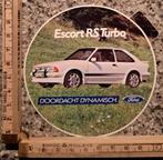 Vintage sticker Ford Escort RS TURBO doordacht dynamisch, Ophalen of Verzenden, Zo goed als nieuw