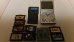 GameBoy Advance SP Tribal met Pokemon & Yu-gi-oh! Spellen, Ophalen of Verzenden, Gebruikt, Game Boy Advance SP, Met beschermhoes of tas