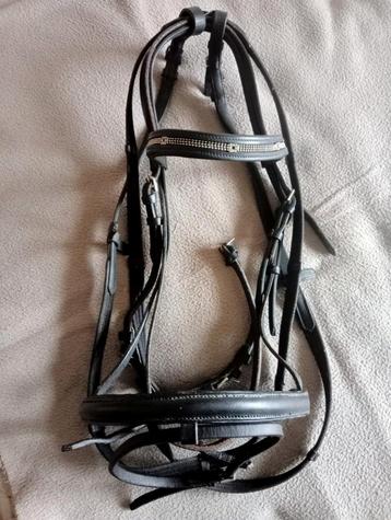 Mooi zwart leren hoofdstel maat full  beschikbaar voor biedingen