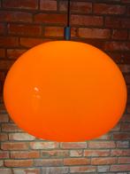 Vintage Oranje bol hanglamp Jaren 70, Ophalen of Verzenden, Gebruikt, Kunststof, Minder dan 50 cm