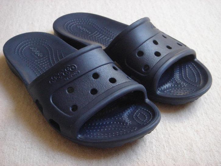 Originele CROCS Jibbitz Slide slippers mt M7/W9 (41) Blauw, Kleding | Dames, Schoenen, Zo goed als nieuw, Slippers, Blauw, Ophalen