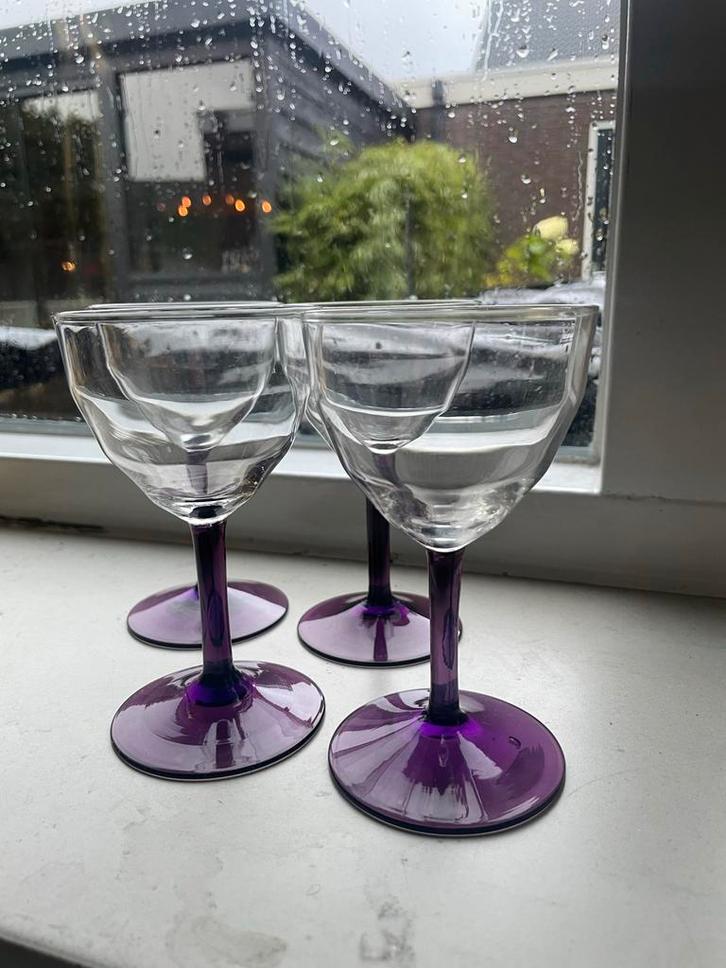 Art Deco WJ Rozendaal Logos Likeurglazen mangaan, Antiek en Kunst, Antiek | Glas en Kristal, Ophalen of Verzenden