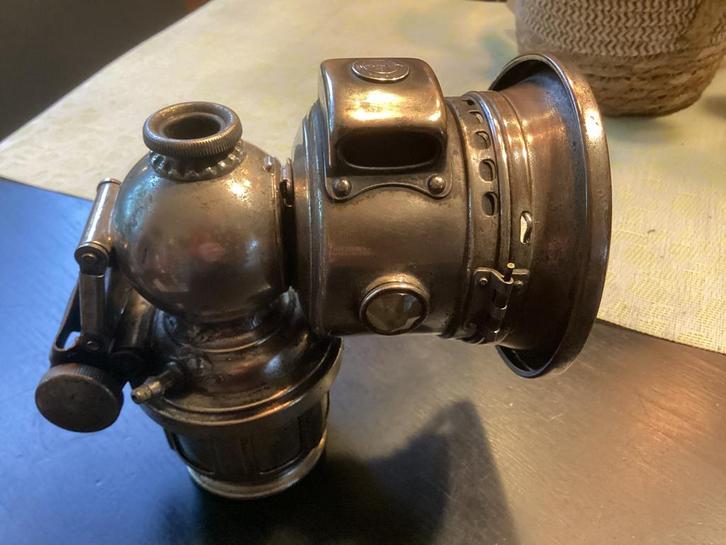 Vintage JOSEPH LUCAS LTD fiets-motor carbid lamp, Antiek en Kunst, Antiek | Lampen, Ophalen of Verzenden