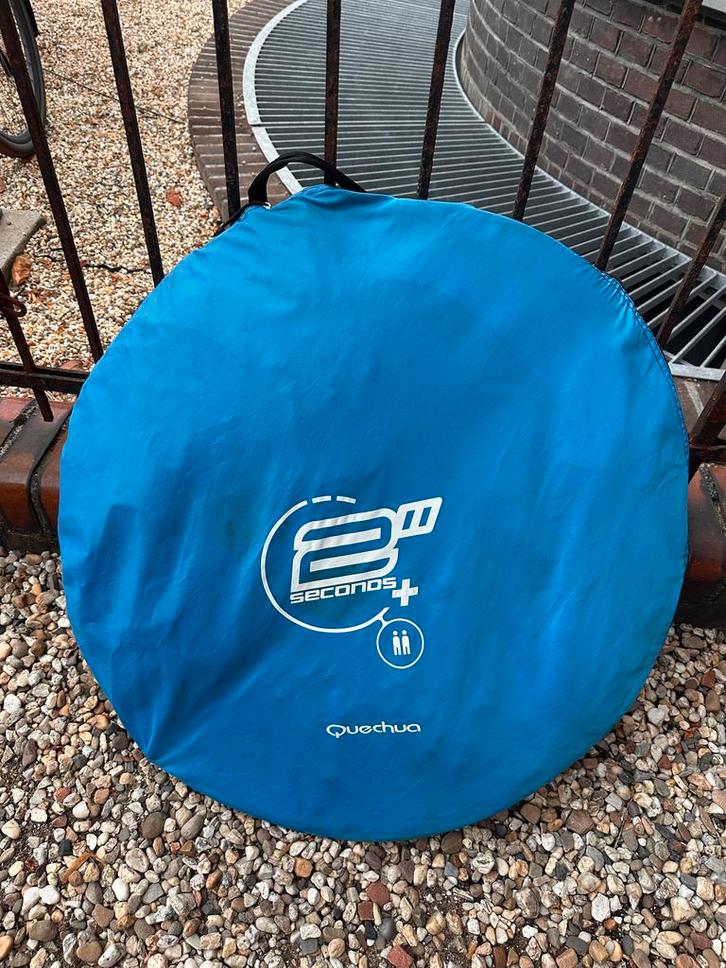 Quechua 2 Seconds+ II Tent - 2 Persoons met Voortent, Caravans en Kamperen, Tenten, tot en met 2, Gebruikt, Ophalen