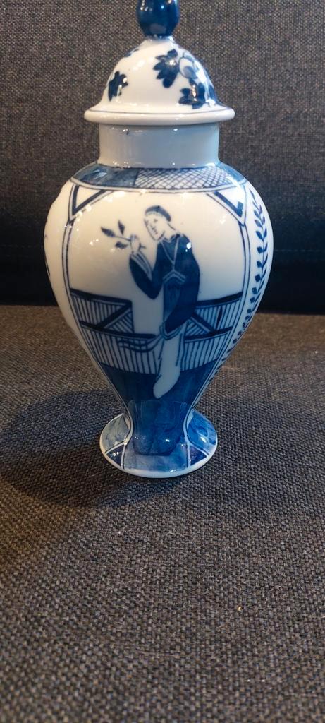 Antieke Delfts Blauwe Vaas met Deksel, Antiek en Kunst, Antiek | Keramiek en Aardewerk, Ophalen