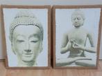 Twee schilderijen met afbeelding Boeddha / Buddha, Antiek en Kunst, Ophalen of Verzenden