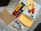 Leuk schilder pakketje met gouache, Hobby en Vrije tijd, Schilderen, Ophalen, Zo goed als nieuw