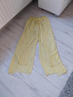 70% zijde silk broekrok  broek Xs S geel Made in Italy, Lang, Maat 34 (XS) of kleiner, Ophalen of Verzenden, Zo goed als nieuw