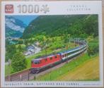 King puzzel Intercity train Gotthard 1000 pc. zgan, Ophalen of Verzenden, 500 t/m 1500 stukjes, Zo goed als nieuw, Legpuzzel