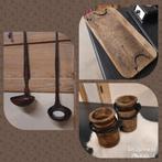 Stoere, landelijke woondecoratie, lepels, potjes, plank, Huis en Inrichting, Nieuw, Ophalen of Verzenden, Gemaalweg 12b Rutten
