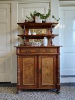 Antieke kast met spiegelopstand, Antiek en Kunst, Ophalen