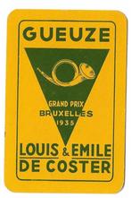 1 joker België met oude reclame Gueuze bier Bruxelles, Verzenden, Gebruikt, Speelkaart(en)