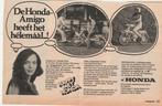 Retro reclame 1975 Honda Amigo brommer samen uit, Verzenden, Overige typen