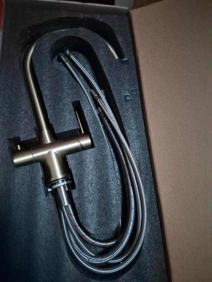 Gouden Kokend Water Kraan - Stijlvol Design, Doe-het-zelf en Verbouw, Sanitair, Nieuw, Kraan, Koper, Rvs, Ophalen of Verzenden