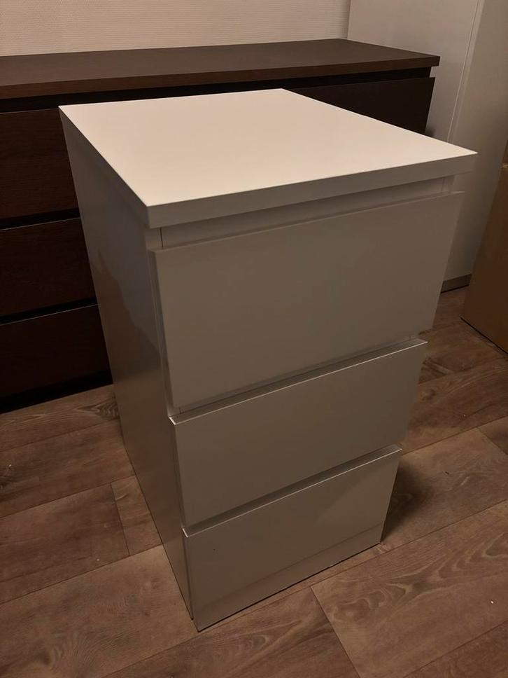 IKEA Malm ladekast met 3 lades, Huis en Inrichting, Kasten | Kledingkasten, Zo goed als nieuw, Minder dan 100 cm, Minder dan 50 cm